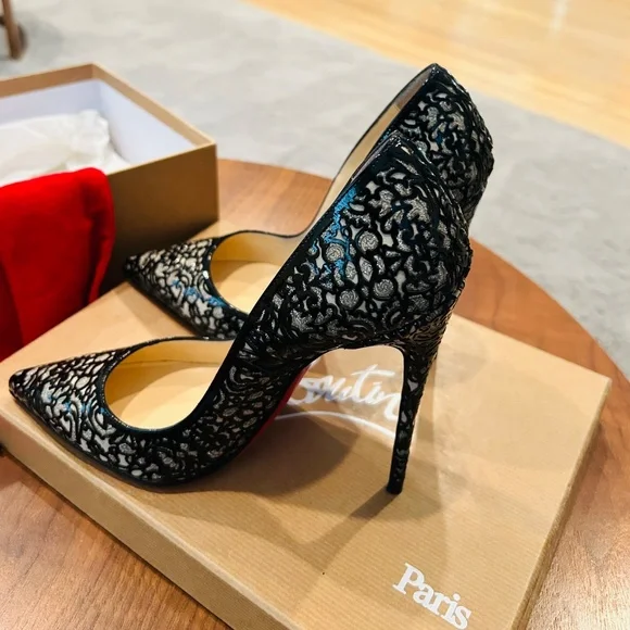 Christian Louboutin rare cut design pumps Heels 120 - Picture 3 of 7
